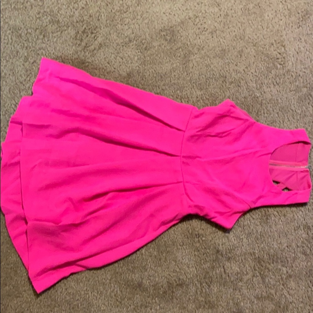 Hot pink dress